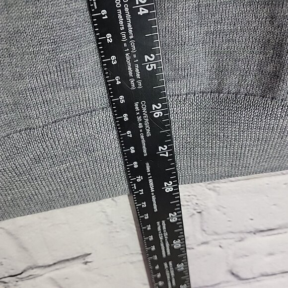 Nordstrom Sweater Vest Mens XL 100% Merino Wool Gray Striped Academia Prep - Picture 7 of 8